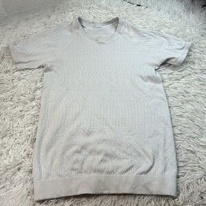 Lululemon Rest Less Short Sleeve White / White